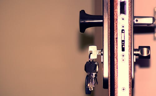 an image of a door with keys to represent accessibility
