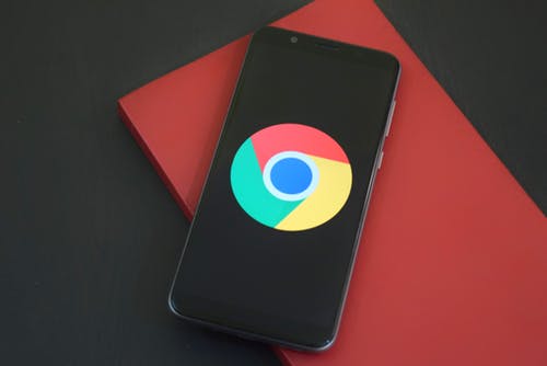 Google icon on a phone